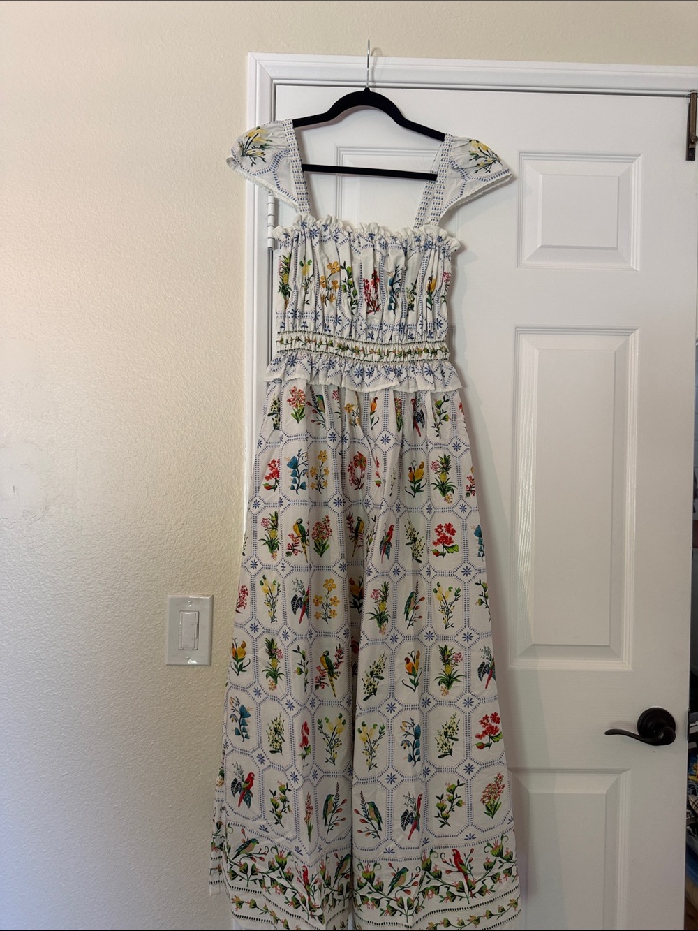 Off-White Tropical Porcelain Maxi Dress - Picture 9 of 12